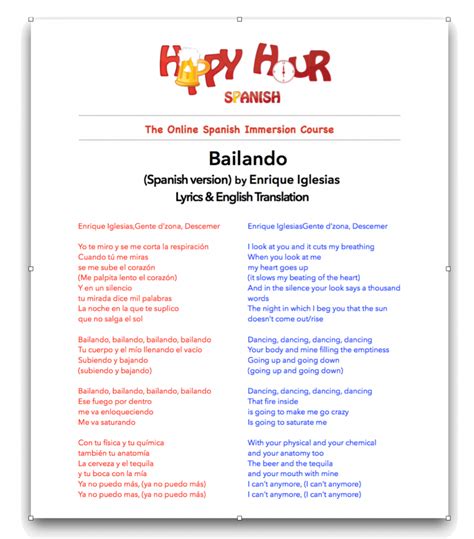 bailando lyrics english|bailando meaning english.